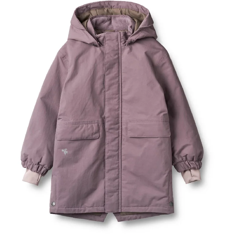 Camping hiking nature calm-Wheat Dry Lilac Jacket Parka Jello Tech