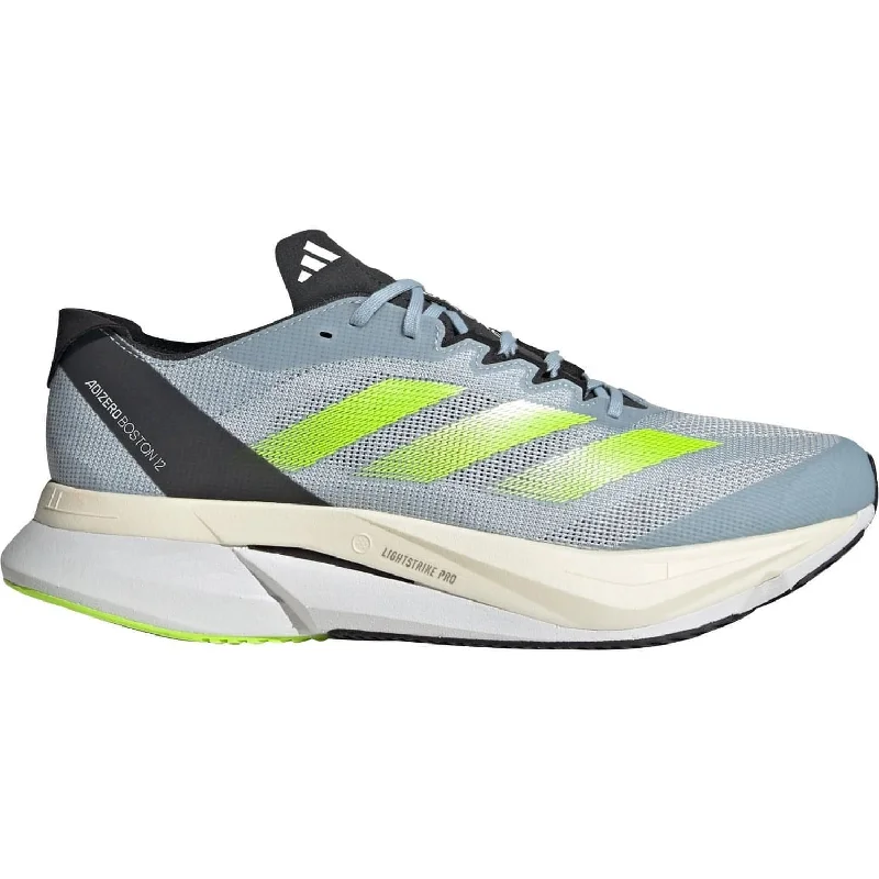 Camping hiking gear thrill-adidas Adizero Boston 12 Mens Running Shoes - Blue