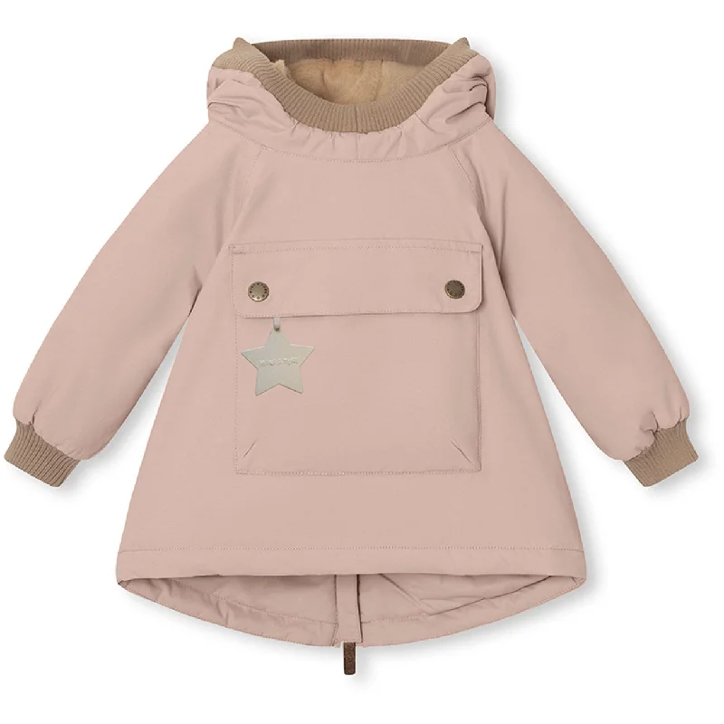 Camping hiking gear looks-Mini A ture Adobe rose Baby Wen Fleece anorak