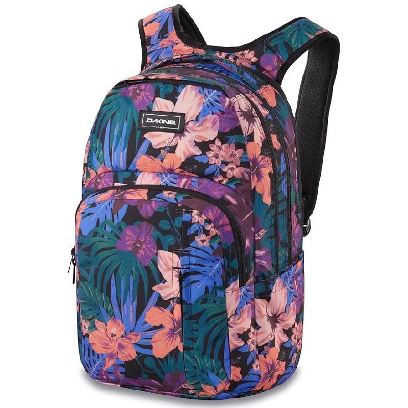 Camping hiking nature surge-Dakine Campus Premium Unisex Black Tropidelic L 28L One Size Backpack - 10002632-BLACKTROPIDELIC