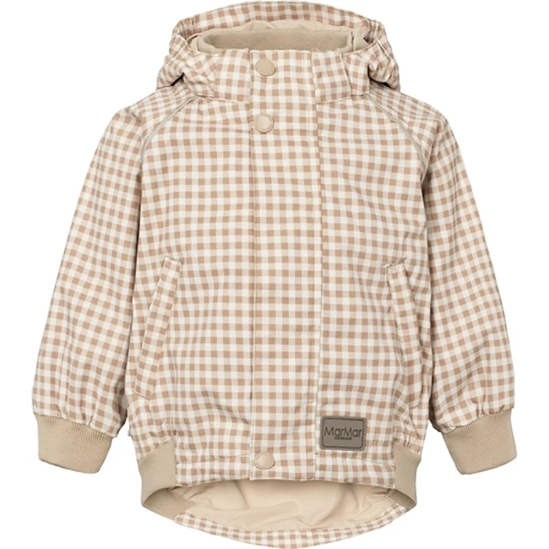 Camping hiking gear breeze-MarMar Olio Jacket Gingham Check Technical Summer Outerwear