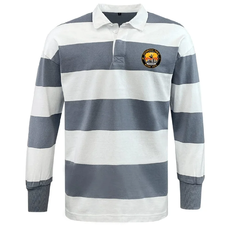 Camping hiking gear charm-Pittsburgh Forge Classic Long Sleeve Hooped Rugby Jersey