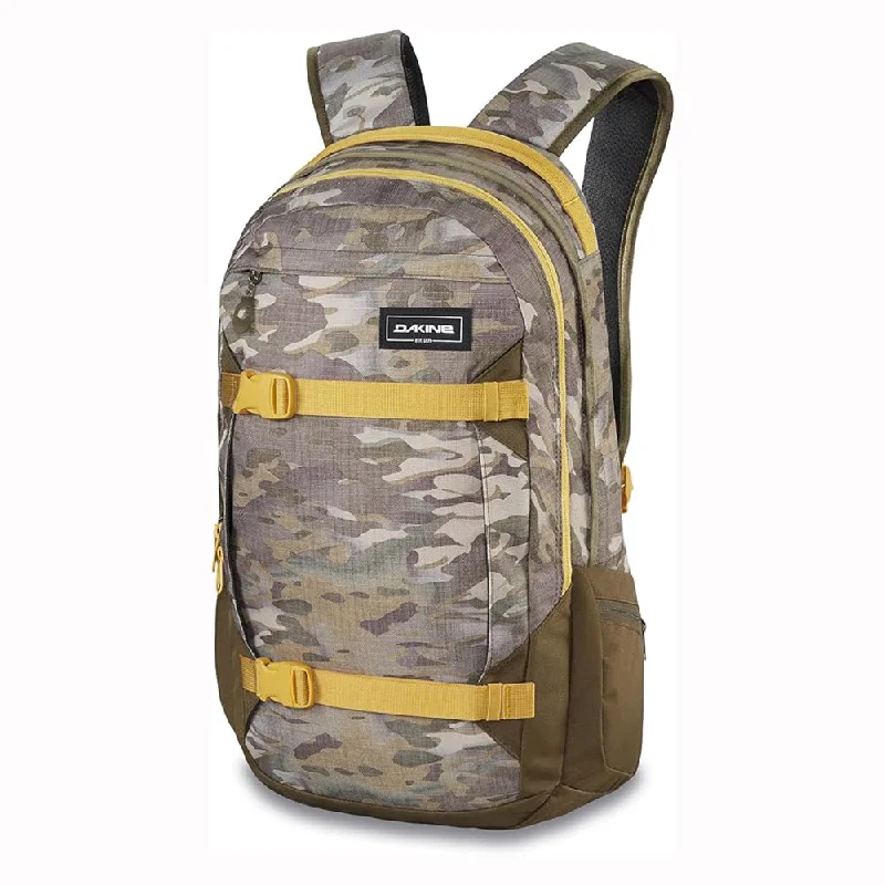 Camping hiking trail peace-Dakine Unisex Vintage Camo 25L One Size Mission Backpack - 10002637-VINTAGECAMO