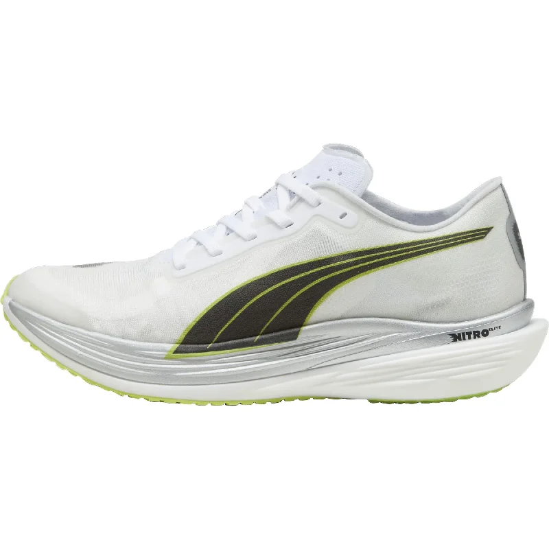 Camping hiking gear glow-Puma Deviate Nitro Elite 2 Mens Running Shoes - White