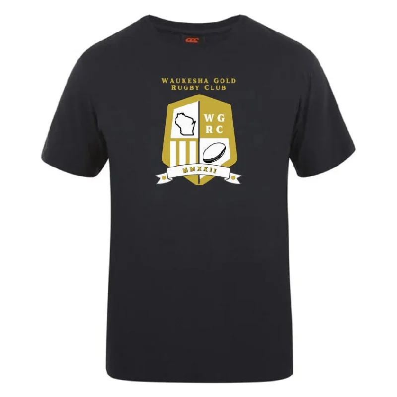 Camping hiking outdoor spark-Waukesha Gold Rugby Club Plain Tee by Canterbury