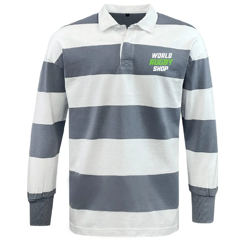 Camping hiking trail sway-World Rugby Shop Classic Long Sleeve Hooped Rugby Jersey