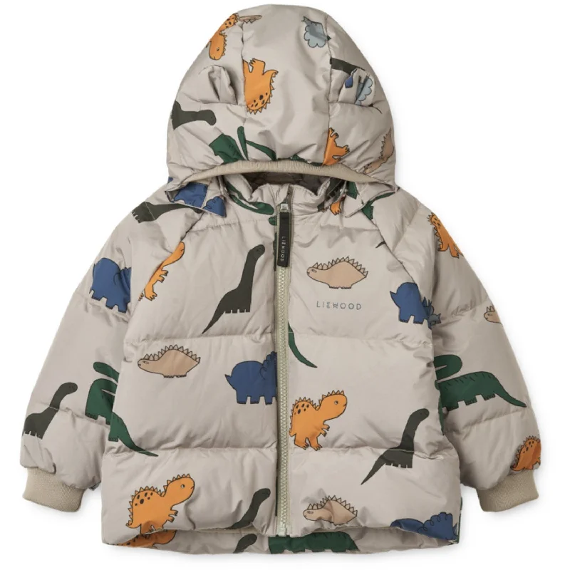 Camping hiking trail play-LieWood Dinosaurs / Mist Polle Down Puffer Jacket