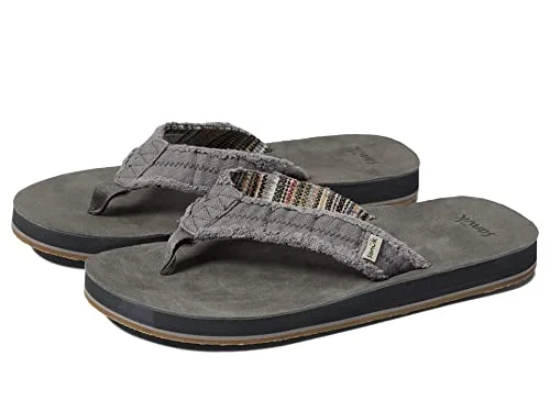 Camping hiking trail edge-Sanuk - M FRAID NOT ST - 7 - CHARCOAL