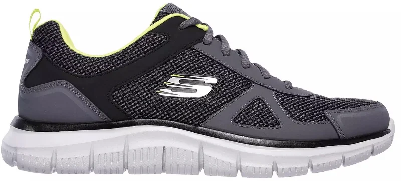 Camping hiking trail seekers-Skechers Track Bucolo Mens Training Shoes - Grey