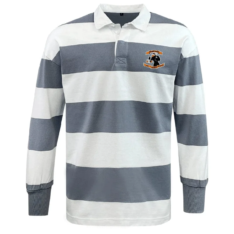 Camping hiking nature quiet-McGeorge Rugby Classic Long Sleeve Hooped Rugby Jersey