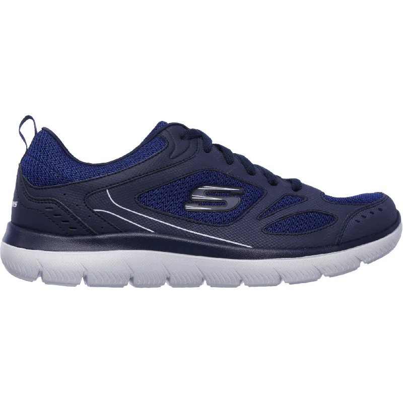 Camping hiking gear strength-Skechers Summits South Rim Mens Training Shoes - Navy