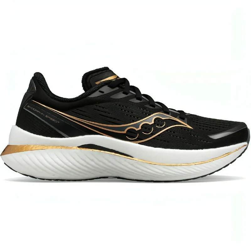 Camping hiking outdoor hopes-Saucony Endorphin Speed 3 Mens Running Shoes - Black