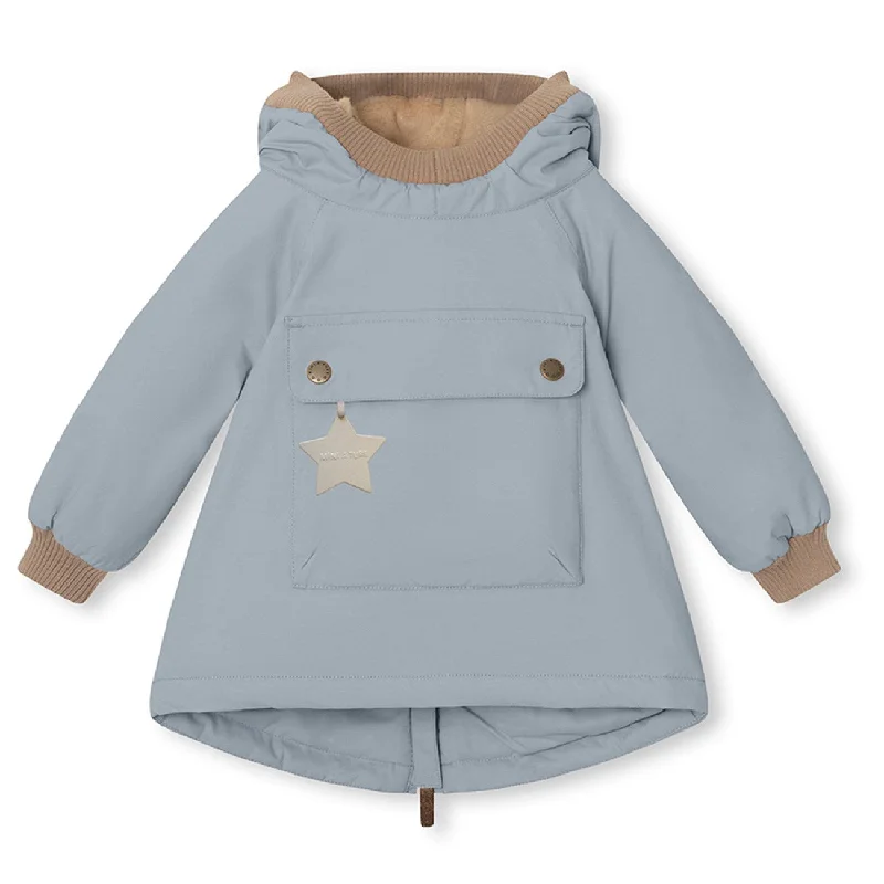 Camping hiking gear shine-Mini A ture Citadel blue Baby Wen Fleece anorak