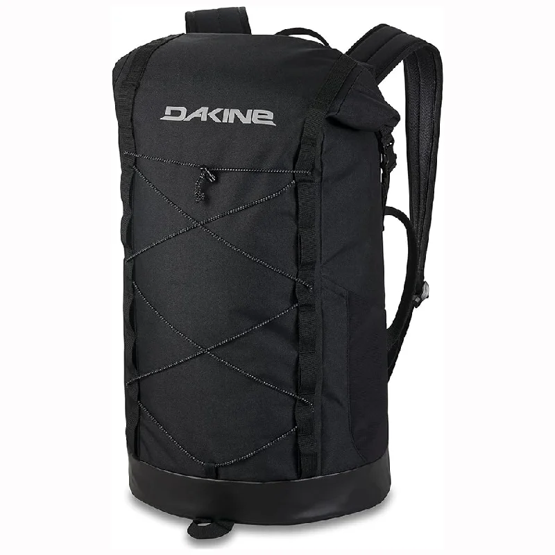 Camping hiking nature rush-Dakine Unisex Black 35L Mission Surf Roll Top Backpack - 10003708-BLACK