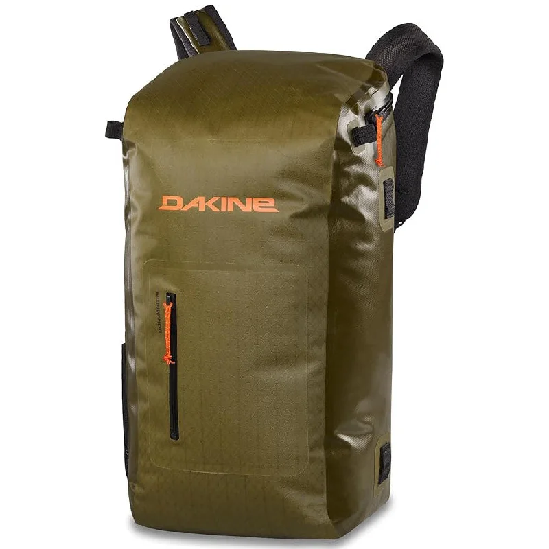 Camping hiking gear bloom-Dakine Unisex Dark Olive One Size Cyclone Dlx Dry 36L Backpack - 10004070-DARKOLIVE