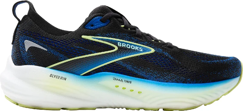 Camping hiking gear ease-Brooks Glycerin 22 Mens Running Shoes - Black