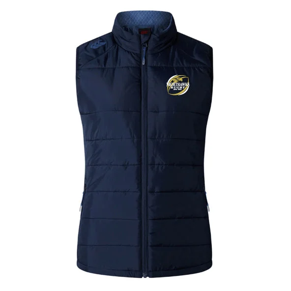 Camping hiking trail moods-Del Norte Nighthawks Women's Elite Microlite Gilet by Canterbury