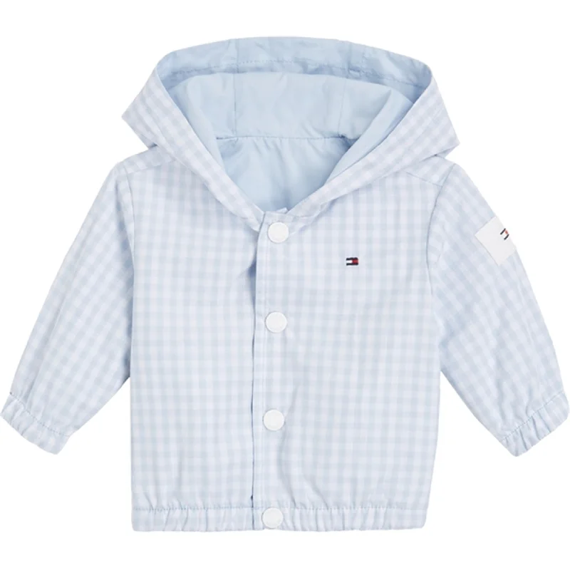 Camping hiking gear pulse-Tommy Hilfiger Baby Reversible Gingham Jacket White / Blue Check