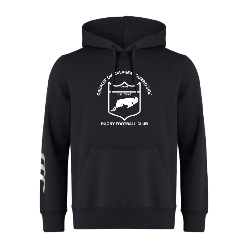 Camping hiking trail peak-Omaha GOATS Rugby Club Hoodie by Canterbury