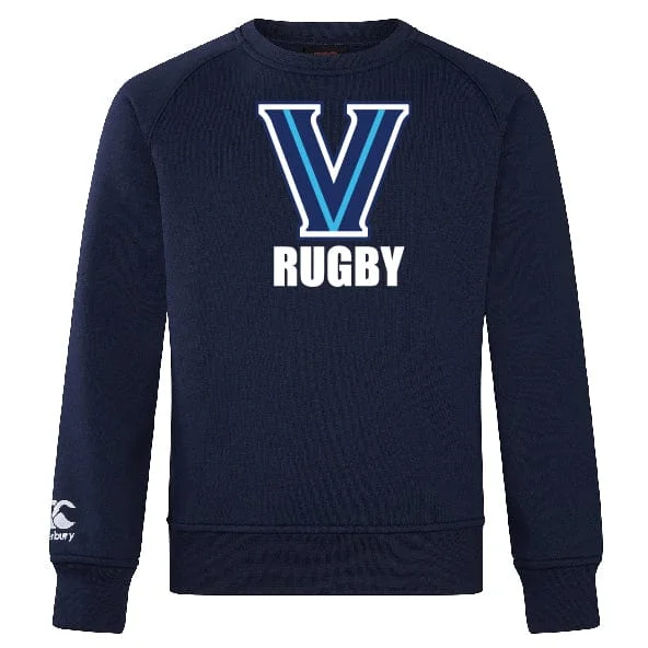 Camping hiking trail tilt-Villanova Rugby Club Crew Sweatshirt by Canterbury