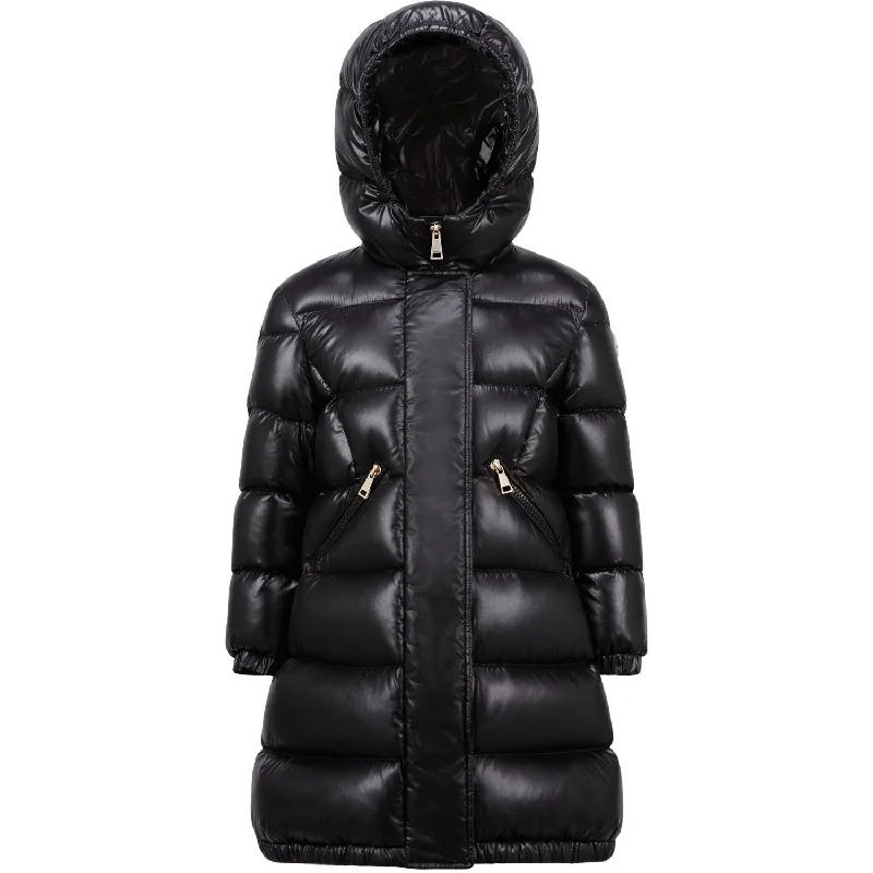 Camping hiking trail surge-Moncler Black Bellevue Long Coat