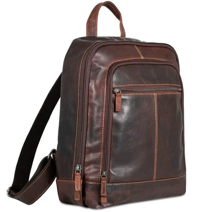 Camping hiking gear excellence-Voyager Leather Laptop Backpack