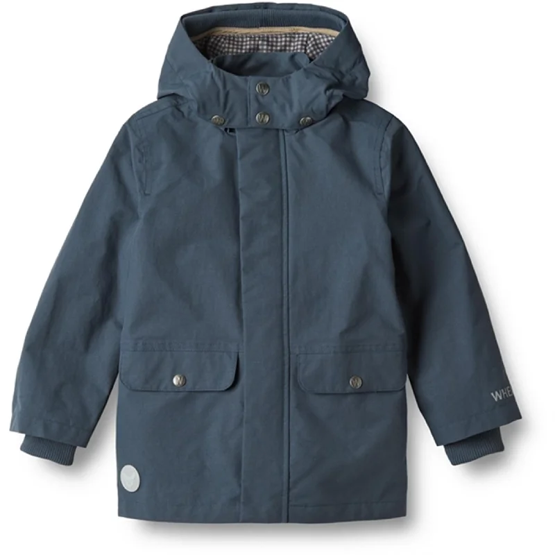 Camping hiking trail draft-Wheat Jacket Carlo Tech Blue Waves