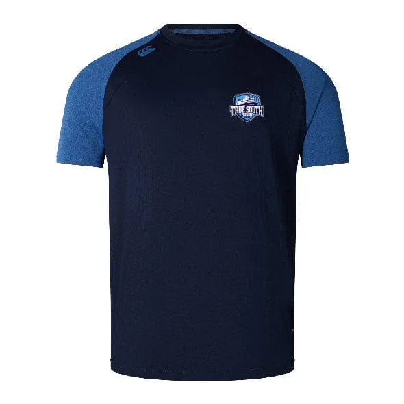 Camping hiking trail peak-True South Rugby Union Elite Training Tee by Canterbury