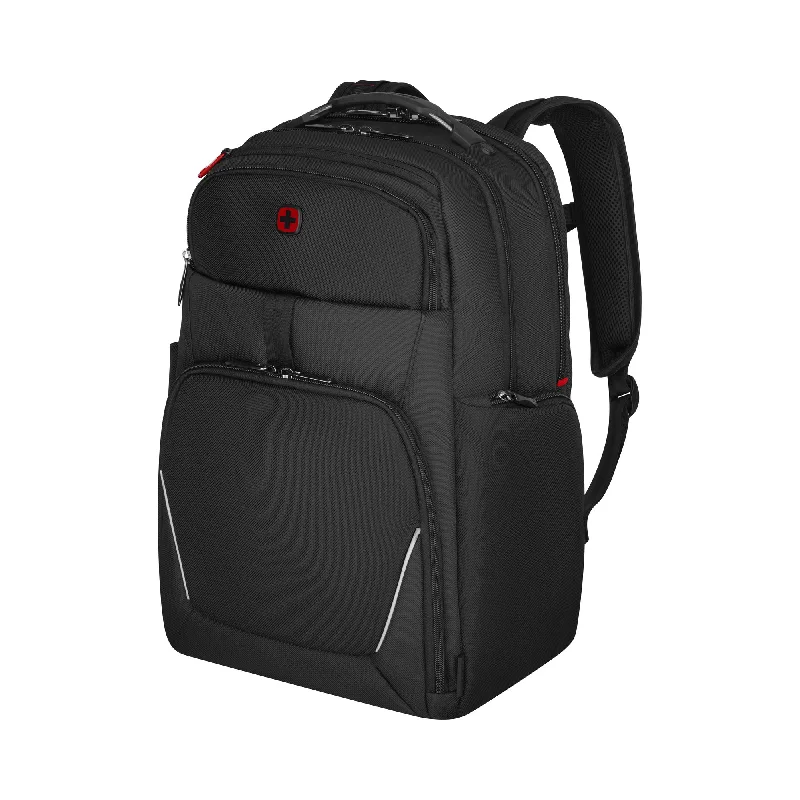 Camping hiking trail splendor-Wenger Meteor 17" Laptop Backpack, Black, 30 Litres, Swiss Designed