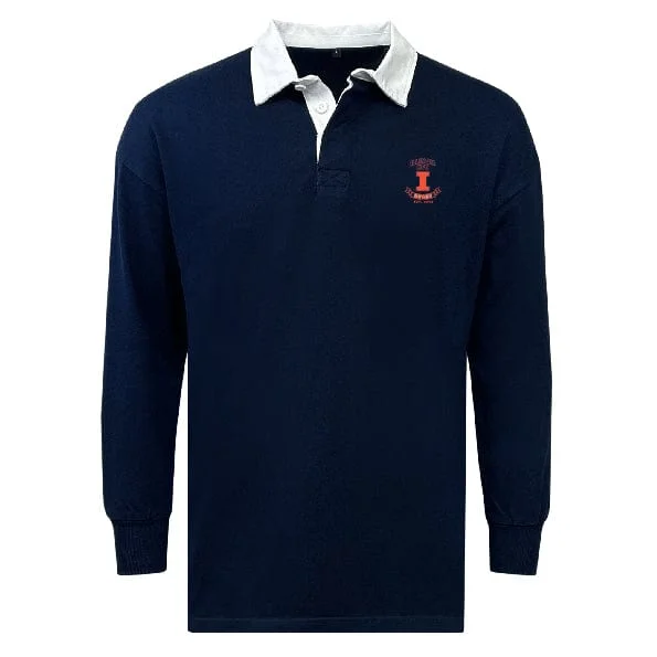 Camping hiking gear thrill-Illinois RFC Classic Long Sleeve Solid Rugby Jersey