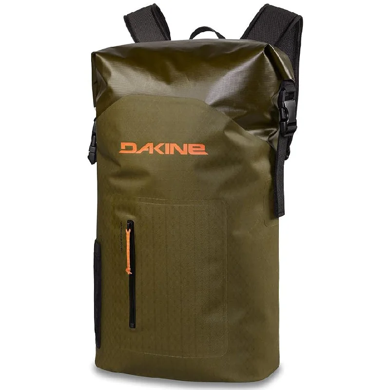 Camping hiking nature surge-Dakine Unisex Dark Olive Cyclone Lt Wet/Dry Rolltop 30L One Size Backpack - 10004072-DARKOLIVE