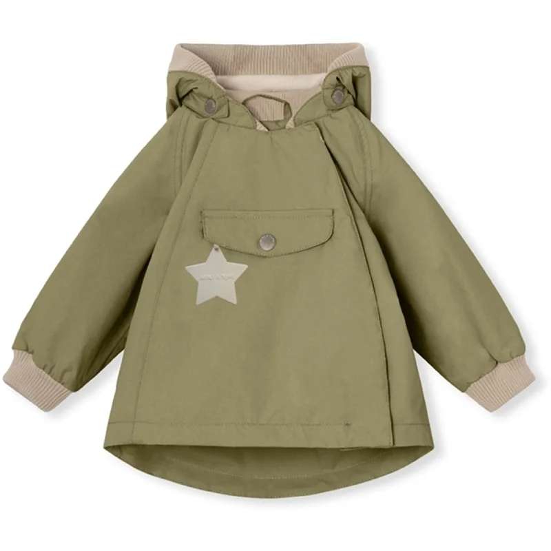 Camping hiking nature bounty-MINI A TURE WAI Spring Jacket w/Fleece Lining Aloe Green