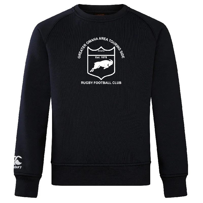 Camping hiking trail nook-Omaha GOATS Rugby Club Crew Sweatshirt by Canterbury