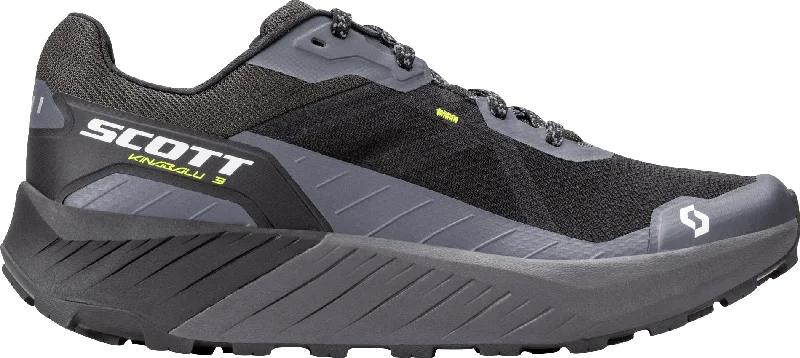 Camping hiking trail mist-Scott Kinabalu 3 Mens Trail Running Shoes - Black