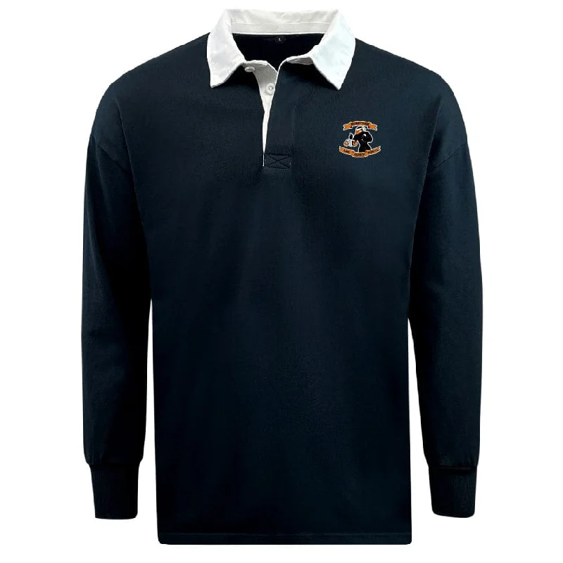 Camping hiking trail essence-McGeorge Rugby Classic Long Sleeve Solid Rugby Jersey