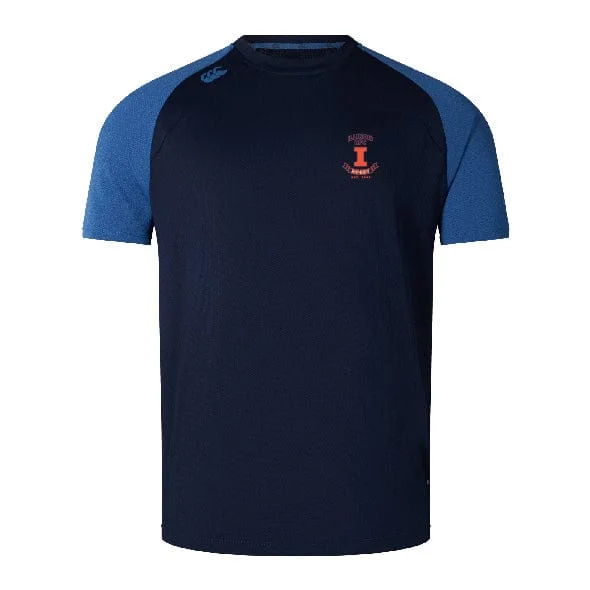 Camping hiking trail valley-Illinois RFC Elite Training Tee by Canterbury