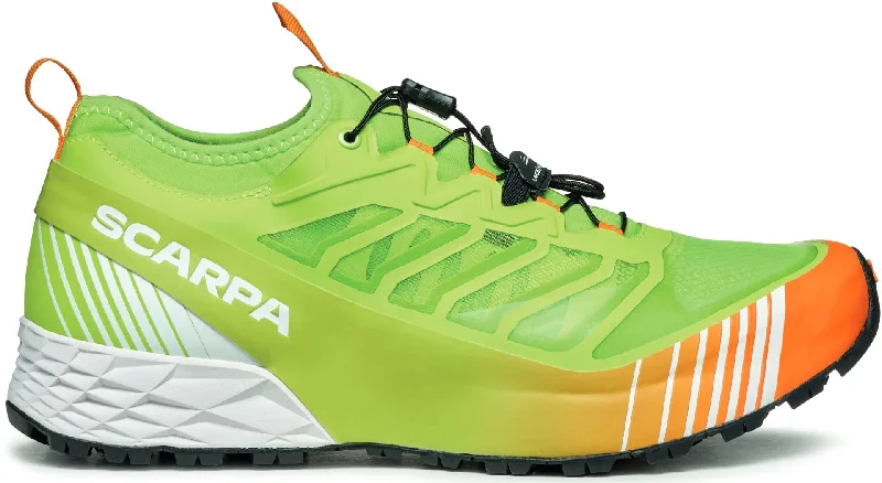 Camping hiking gear pros-Scarpa Ribelle Run Mens Trail Running Shoes - Green