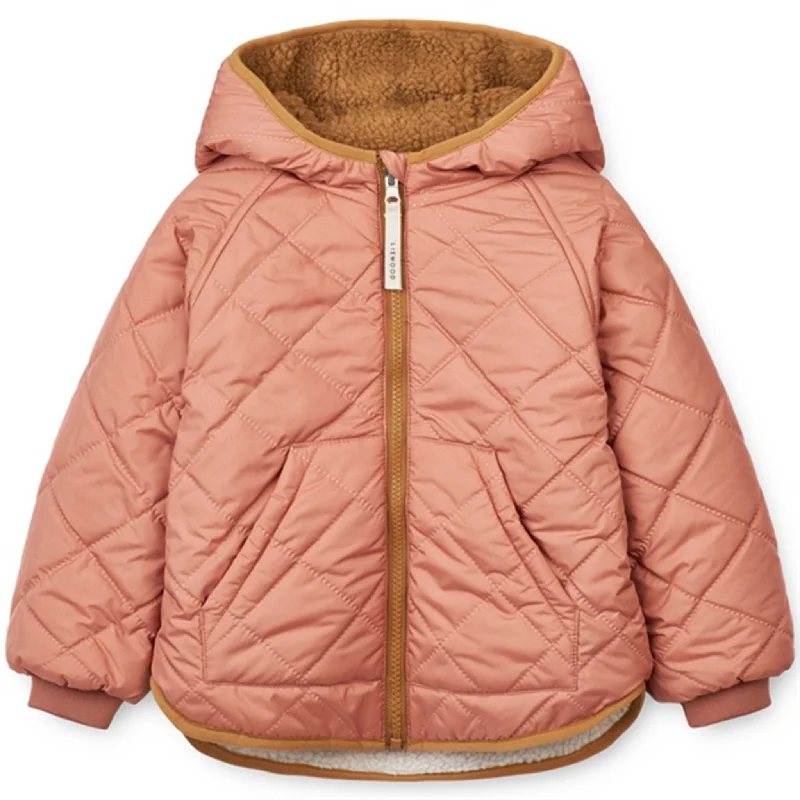 Camping hiking gear rush-Liewood Jackson Reversible Thermo Jacket Tuscany Rose Mix