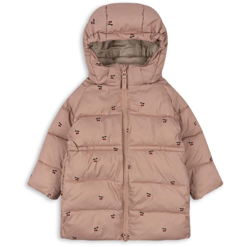 Camping hiking trail solid-Konges Sløjd Cherry Blush Nuka Long Jacket Grs