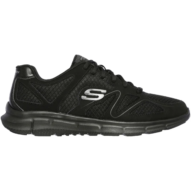 Camping hiking trail tidy-Skechers Satisfaction Flash Point Mens Training Shoes - Black