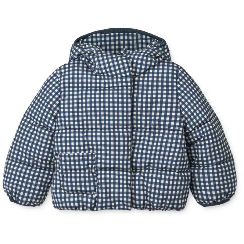 Camping hiking outdoor lift-LieWood Check Classic Navy / Dark Sandy Giovanna Jacket