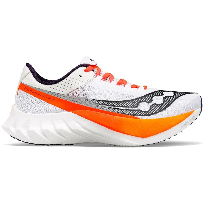 Camping hiking trail splendor-Saucony Endorphin Pro 4 Mens Running Shoes - White