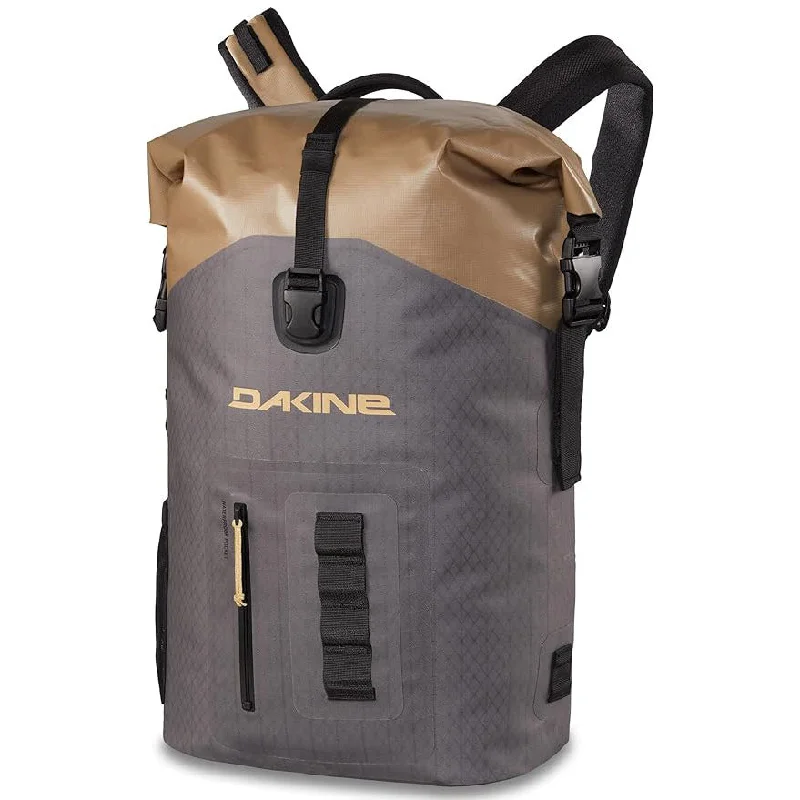 Camping hiking trail stretch-Dakine Unisex Castlerock/Stone One Size Cyclone Wet/Dry Rolltop 34L Backpack - 10004071-CASTLEROCK/STONE