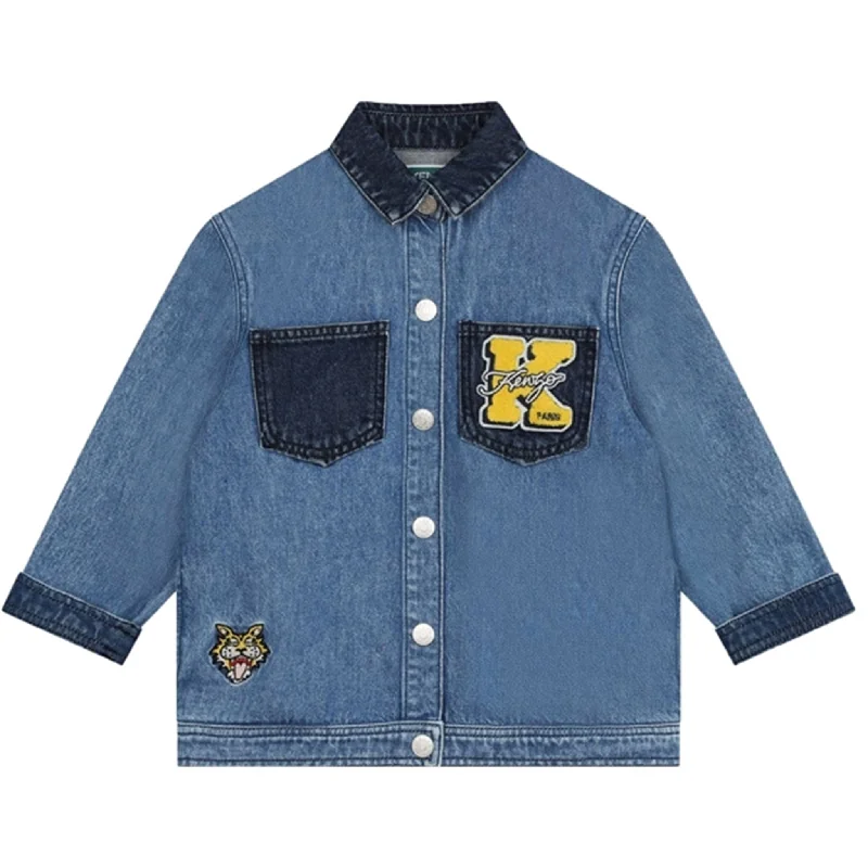 Camping hiking trail shift-Kenzo Bleach Denim Jacket