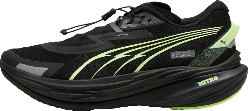 Camping hiking nature surge-Puma Deviate Nitro 3 WTR+ Mens Running Shoes - Black