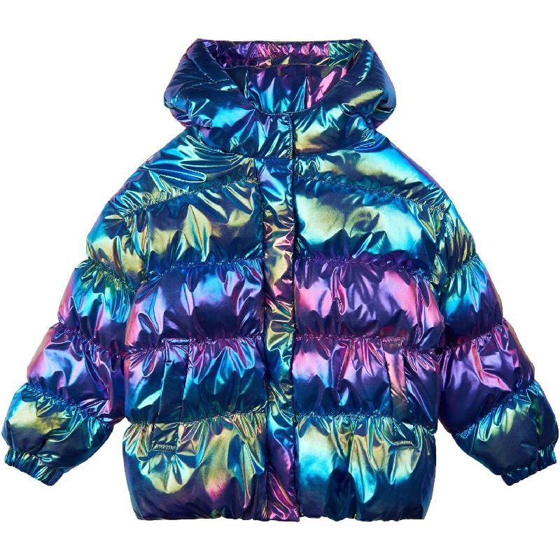 Camping hiking gear cheer-The New Metallic Lula Puffer Jacket