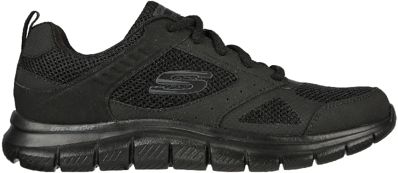 Camping hiking trail bold-Skechers Track Syntac Mens Training Shoes - Black