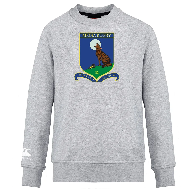 Camping hiking trail skies-Media Rugby Club Crew Sweatshirt by Canterbury