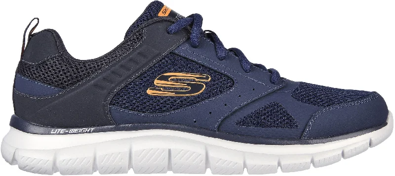 Camping hiking trail fierce-Skechers Track Syntac Mens Training Shoes - Blue