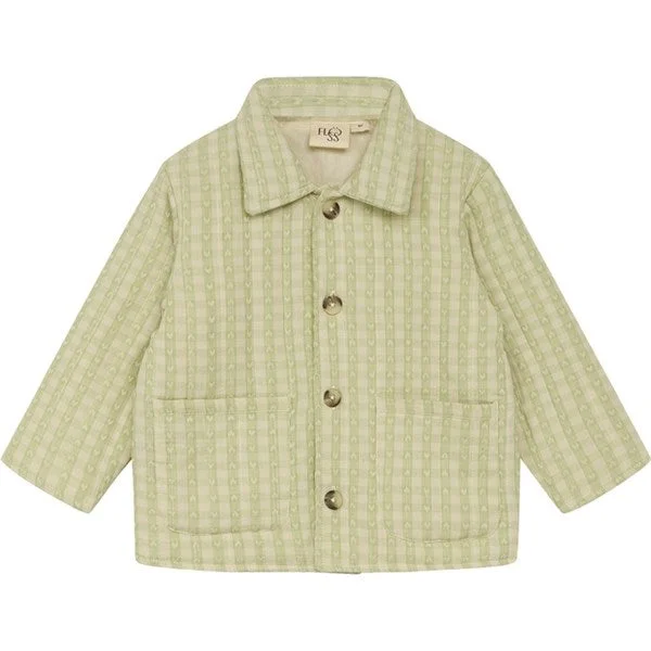 Camping hiking trail link-Flöss Stella Jacket Lime Gingham